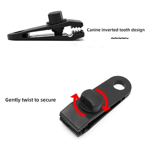 Clips <span class=keywords><strong>de</strong></span> bâche, pinces <span class=keywords><strong>de</strong></span> tente à poignée <span class=keywords><strong>de</strong></span> verrouillage robuste en plastique <span class=keywords><strong>pour</strong></span> la <span class=keywords><strong>fixation</strong></span> <span class=keywords><strong>de</strong></span> bâches, auvents, bâche, camping - Product Image 5