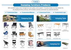 YumuQ 2 personas asiento doble aluminio ocio Camping playa Picnic plegable viaje pesca silla - Product Image 6