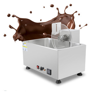 Máquina Comercial Popular para Derretir y Mezclar Chocolate, Olla para Templar Chocolate con Rodillo Giratorio - Product Image 3