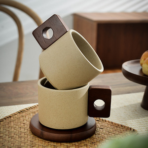 Lelyi rétro japonais ménage et commercial tasses en céramique bureau oreille en <span class=keywords><strong>terre</strong></span> <span class=keywords><strong>cuite</strong></span> tasses à café suspendues - Product Image 4
