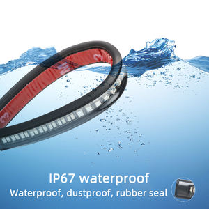 <span class=keywords><strong>Bande</strong></span> de barre de <span class=keywords><strong>feu</strong></span> arrière <span class=keywords><strong>LED</strong></span> pour motos, 1 paire, <span class=keywords><strong>feu</strong></span> rouge et jaune Flexible, clignotant et Double ampoule - Product Image 5