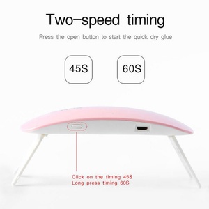 Sèche-ongles portable mini à séchage rapide avec lampe UV LED pour le séchage du vernis à ongles en gel - Product Image 5