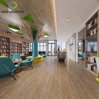 Meubles de librairie Morden étagères de livres de bibliothèque en bois avec étagères à livres de haute qualité pour la bibliothèque vitrine murale de beauté