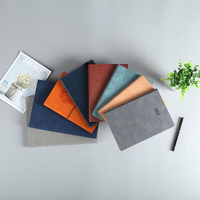 Carnet de notes A5 en cuir PU à couverture rigide, reliure à anneaux, pour procès-verbaux de réunion, agenda de bureau et scolaire, 100 feuilles, logo personnalisé
