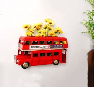 Decoración de Pared Creativa Retro con Diseño de Autobús de Londres <span class=keywords><strong>Vintage</strong></span>, <span class=keywords><strong>para</strong></span> Flores Artificiales, Manualidades de Metal, Decoración <span class=keywords><strong>para</strong></span> Bares, <span class=keywords><strong>Restaurantes</strong></span>, Hogar y Jardín - Product Image 6