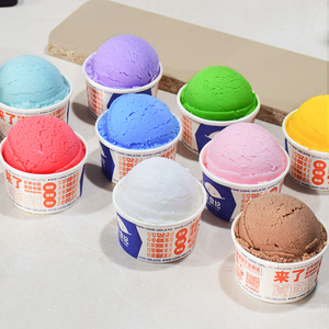 Factory Wholesale Simulation Ice Cream Ball Fake Model Dessert Shop Bar Display 3D Ice Cream Ball DIY - Product Image 2