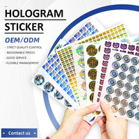 Stiker Hologram Prisma 3D Anti Pemalsuan dengan Segel Keamanan Khusus - Stiker Label Hologram Sertifikat Anti Pemalsuan