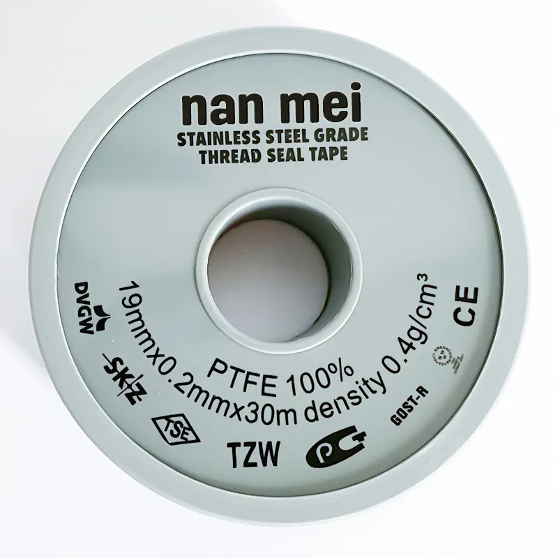 Mật độ cao polyethylene 100% PTFE 19mm ren niêm phong băng cho đường ống