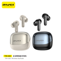 Awei T99 ANC Earbud Nirkabel Tahan Air dengan Indikator LED dan Chipset JL