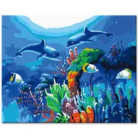 Раскраска по номерам DEYI Рыбы