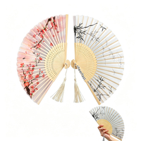 Ventiladores de Mano Plegables de Seda con Marcos de Bambú para Fiestas y Baile, del Fabricante Perfect Products