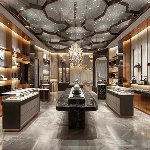 Vitrine d'exposition personnalisée en verre avec éclairage LED pour bijoux en <span class=keywords><strong>or</strong></span>, jade et argent, pour comptoirs d'îlot, utilisation en centre commercial, rayonnages de magasin, vitrines de musée - Product Image 1