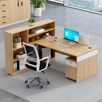 Ensemble de bureau de direction moderne de luxe modulaire convertible de haute qualité, mobilier de bureau en bois pour PDG/directeur
