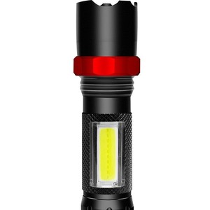 Lampe torche LED Sharp Leopard 5W rechargeable par USB, étanche, avec COB latéral, pour extérieur, urgence, pêche nocturne, EDC - Product Image 1