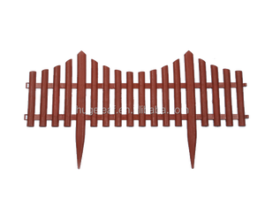 Lightweight Flexible Waterproof Eco-Friendly Easily Assembled Customized Color Garden <b>Plastic</b> Picket Fence Panels (L60cm*H32cm) - Product Image 2