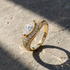 S925 Sterling Silver Marquise Moissanite Halo <b>Ring</b> Twisted Band Engagement Wedding <b>Finger</b> <b>Ring</b> For Women Two Tone Available - Product Image 4