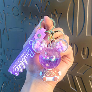 Nuevo Llavero Creativo con Diseño <span class=keywords><strong>de</strong></span> Cabeza <span class=keywords><strong>de</strong></span> <span class=keywords><strong>Mickey</strong></span> Relleno <span class=keywords><strong>de</strong></span> Aceite y Efecto <span class=keywords><strong>de</strong></span> Arena Movediza, Colgante para Coche y Bolso, Decoración, Modelo al por Mayor - Product Image 6