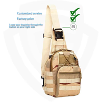 Sac de Poitrine Tactique Double Sécurité en Polyester Oxford Vert, Sac à Bandoulière Molle, Sac à Dos d'Assaut Étanche avec Fermeture Éclair