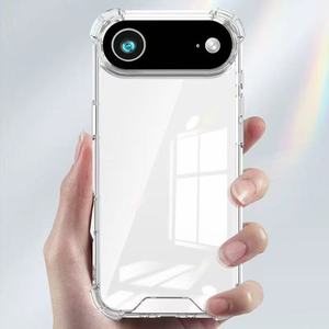 Crystal Clear Hard Back Acrílico Suave TPU Anti-caída A prueba de golpes 2 en 1mm Estuche transparente para <span class=keywords><strong>iPhone</strong></span> 17 Pro Max Air - Product Image 5