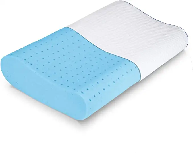 Beste italienische Qualität Memory Foam blau bequemes Bett Seifen kissen mit Loch für den Einzelhandel