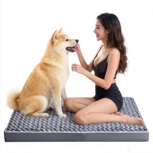 <span class=keywords><strong>Lit</strong></span> pour animaux <span class=keywords><strong>de</strong></span> compagnie rectangulaire en velours rose gris foncé bon marché <span class=keywords><strong>de</strong></span> Chine, orthopédique, anti-acariens, avec literie, pour chiens et chats <span class=keywords><strong>de</strong></span> petite, moyenne et grande taille - Product Image 1