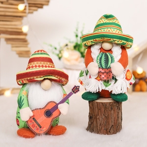 Adornos de Peluche de Gnomos para Fiesta, Tomte del Cinco de Mayo para Mesa de Taco Tuesday Mexicana, Gnomos Elfos Escandinavos para Bandeja Escalonada - Product Image 5