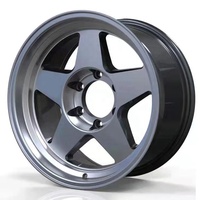 Vente chaude 16 17 18 pouces 6*139.7 Deep Dish cinq rayons coulée jantes en alliage jantes nouvel état quantité minimale de commande 4 pièces
