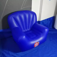 Chaise gonflable bleue de canapé de salon en stock à vendre