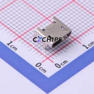 USB-111HF-B-CU USB Connector SMD Connector ( Connector Type: Micro-B )( Gender: Female )( Mounting Type: Horizontal Mount ) - Product Image 1