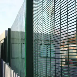 HT-FENCE pesante zincato perimetrale di sicurezza 358 vista chiara recinzione Anti salita recinzione per la prigione aeroporto