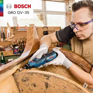 Meuleuse sans fil <span class=keywords><strong>Bosch</strong></span> GRO 12V-35, <span class=keywords><strong>outil</strong></span> rotatif électrique <span class=keywords><strong>multifonction</strong></span> 12V pour la gravure, le ponçage, le polissage, le perçage, outils électriques - Product Image 2