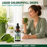 Produit phare : Gouttes liquides à marque privée, saveur naturelle, chlorophylle, stimulant énergétique, soutien immunitaire, déodorant interne pour adultes