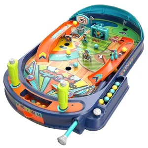 Children Pinball Machine Toy Marble Table Battle Catapult Marble Game Hand Eye Coordination Parent Child Interaction Toy for Kid