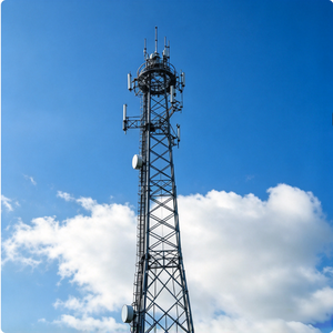 Torre di Comunicazione in Acciaio Zincato a Caldo Resistente al Vento, Personalizzabile per <span class=keywords><strong>Copertura</strong></span> di Rete 5G Urbana - Product Image 1