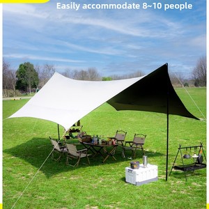 Tenda da <span class=keywords><strong>Campeggio</strong></span> Impermeabile con Protezione UV, Riparo dal Sole Portatile e Leggero <span class=keywords><strong>per</strong></span> Spiaggia, Picnic, Giardino, Escursionismo e Attività all'Aperto - Product Image 2