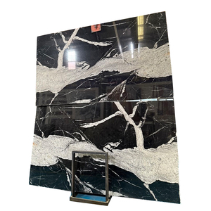 New Polished Natural Stone <strong>Black</strong> with White <strong>Granite</strong> <strong>Slabs</strong> - Product Image 1