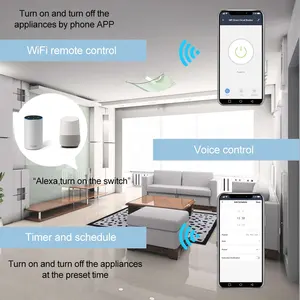 Mini-interrupteur minuterie Wi-Fi TM607/TM609, télécommande sans fil, disjoncteur minuterie à montage sur rail, équipement électrique Z29 - Product Image 4