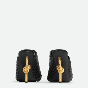 Moda estiva da donna irregolare in metallo <span class=keywords><strong>tacchi</strong></span> alti con punta quadrata <span class=keywords><strong>intrecciati</strong></span> scarpe con tacco basso bottone per ragazze piccanti all'aperto - Product Image 3
