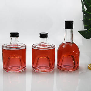Las Nuevas Tres Botellas de Vidrio Apilables de 250 ml para <span class=keywords><strong>Licor</strong></span> y Whisky con Tapa de Rosca - Product Image 2