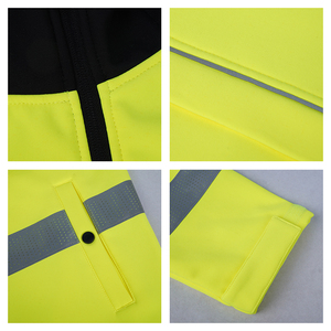 LX <span class=keywords><strong>Alta</strong></span> seguridad visible Tráfico Fluorescente Seguridad en el trabajo Chaquetas de invierno Amarillo Ropa DE TRABAJO impermeable - Product Image 3