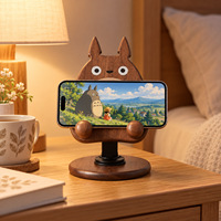 Support de téléphone et tablette en bois rotatif à 360 degrés, pliable, pour une utilisation universelle, modèle CZ6861