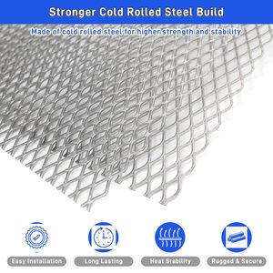 Kerty Steel Expanded Metal Sheet 48 x 24 Inches 11 Gauge Cold Rolled <b>For</b> BBQ <b>Grill</b> - Product Image 3