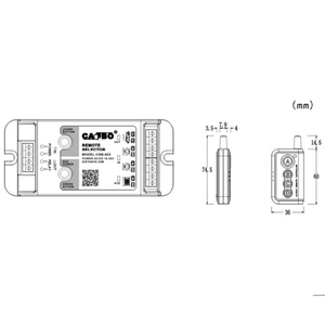 CANBO M-603 Télécommande auto-apprenante pour porte coulissante automatique, 16 codes différents programmables - Product Image 2