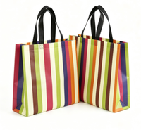 Sac fourre-tout non tissé recyclable en gros, réutilisable, vert, avec logo personnalisé, léger, pour supermarché et commerce communautaire