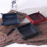 supérieure organisateur de bureau artisanal | Plateau de rangement de cadeau d'entreprise de luxe avec boutons-pression
