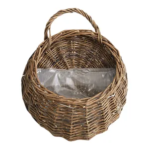 JY fatto a mano all'aperto grande cesto appeso <span class=keywords><strong>vimini</strong></span> pianta vaso e cesto di salice per le piante - Product Image 2