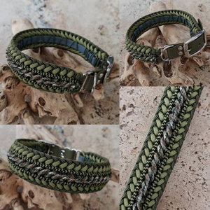 Kerah anjing peliharaan PARACORD dapat disesuaikan kustom & VLOOIENBAND - Product Image 3