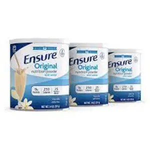 Ensure Original Nutrition Powder avec 9 grammes de protéines, substitut de repas, vanille, 14 onces (lot de 3)