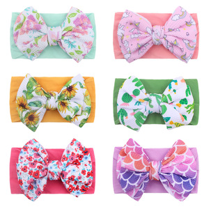 Diadema con Lazo de Nuevo Estilo, Transpirable y Suave <span class=keywords><strong>para</strong></span> la Piel, Diseño Floral <span class=keywords><strong>para</strong></span> Bebés y Niños Pequeños, <span class=keywords><strong>Turbante</strong></span> <span class=keywords><strong>para</strong></span> Bebé <span class=keywords><strong>Tejido</strong></span> a Mano con Estampado - Product Image 2