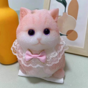 ของเล่นบีบแมวอ้วนสามมิติแบบเน็ตไอดอล วาดลายด้วยมือ DIY แมวเหมือนจริง บีบคลายเครียด มีเสียงดนตรี ของเล่นแมวแบบแข็ง - Product Image 4